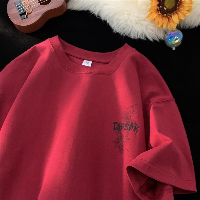 夏季新款龙年斑驳印花高街短袖大码 M~5XL XZ604-DT216-P25控39图片