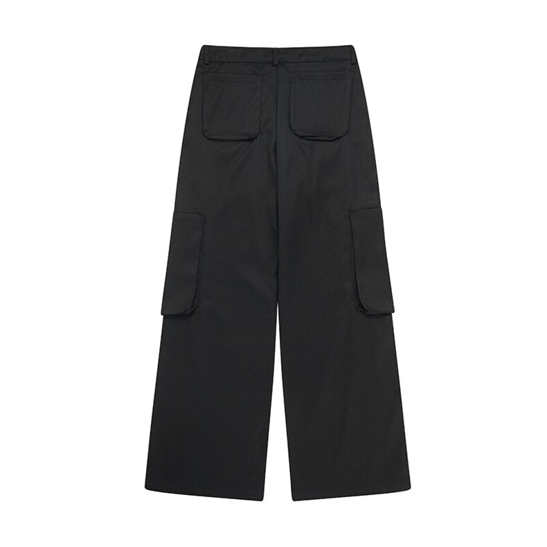 白底多口袋工装裤休闲裤长裤直筒裤A014-DY25206-P70控98,男装休闲裤,电商A014