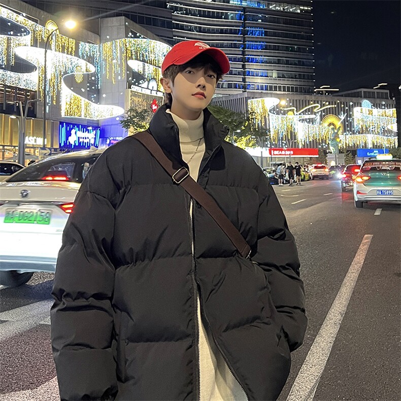 XZ213-MY20-P70控88港风大码冬季男款加厚保暖立领棉服面包服ins,男装棉衣,星座213