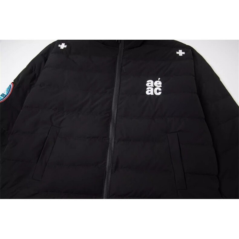 2025新款美式字母刺绣排骨情侣宽松显瘦保暖棉服冬,男装棉衣,星座506A