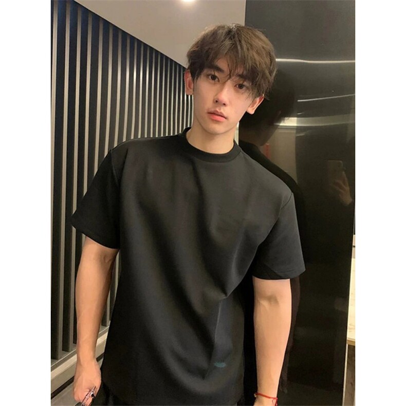 26网图现货正肩260G高品质圆领短袖T恤板正T恤ZJ1001-特P17，男装T恤，电商C310