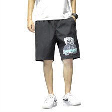 1港风休闲大码M-5XL运动5分裤原宿潮流五分裤男中裤7168P25控38，男装牛仔裤，星座226-2