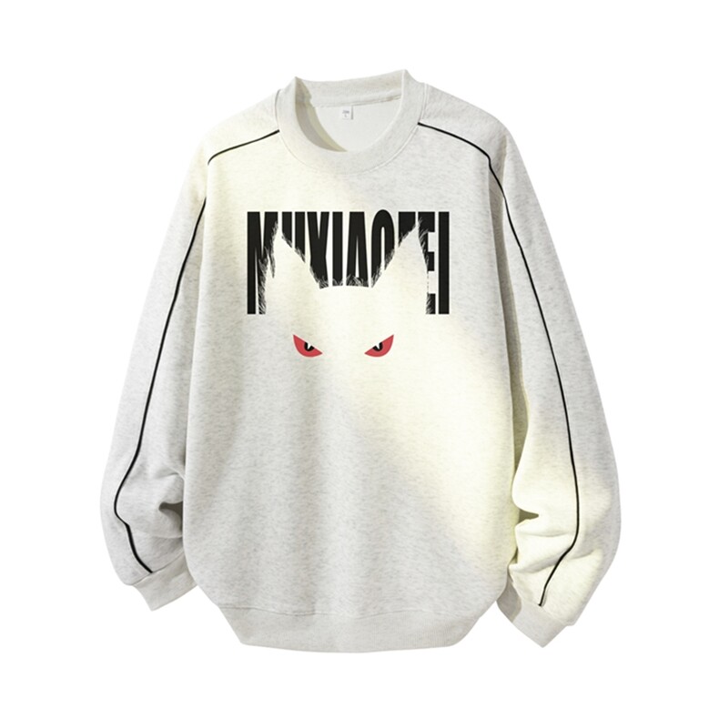 得物供货、复合重磅420克现货圆领卫衣宽松HD019-1-YLT2534-特P35，男装卫衣，电商019-1