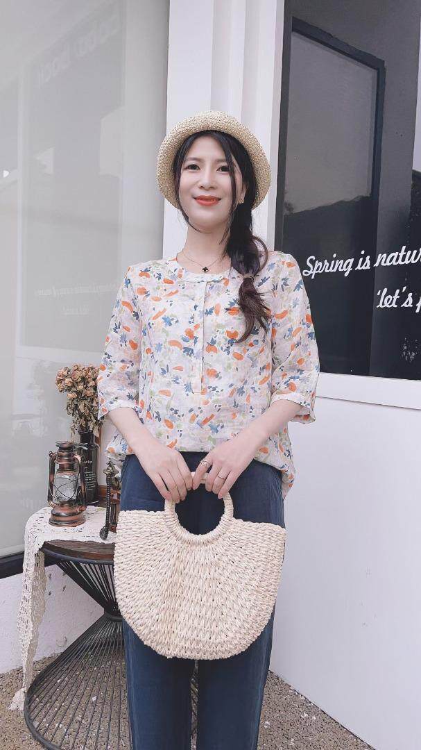 纯苎连衣裙小衫裤子裙子衬衣 时尚风 风淑女风休闲风，女装连衣裙，川哲