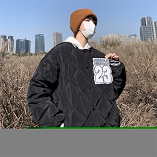 F586P65美式复古撞色棉服2024新款加厚保暖棉袄冬季，男装棉衣，星座512-6