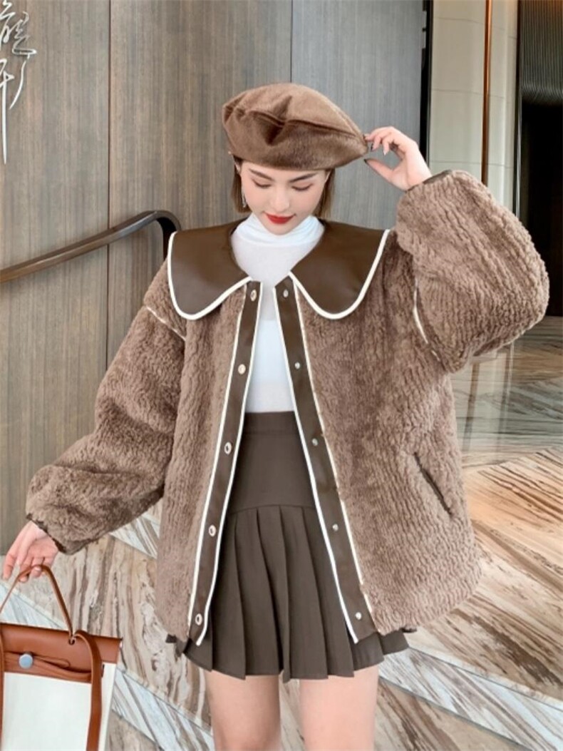 娃娃领皮毛一体，火爆，其它，S.S