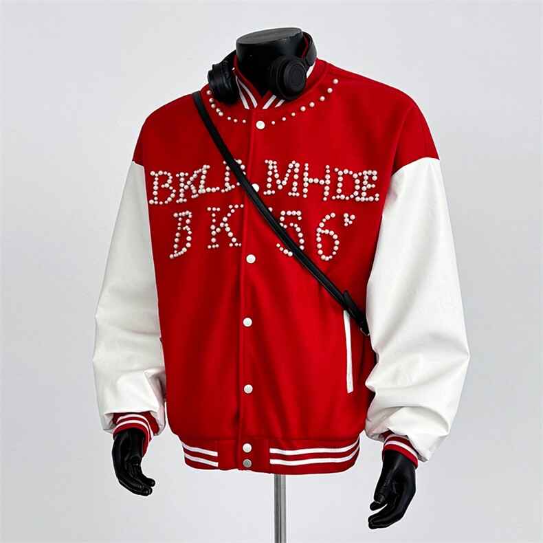 现货春秋美式复古夹克男棒球服外套潮牌JK0656-P73,男装夹克,星座308B-2