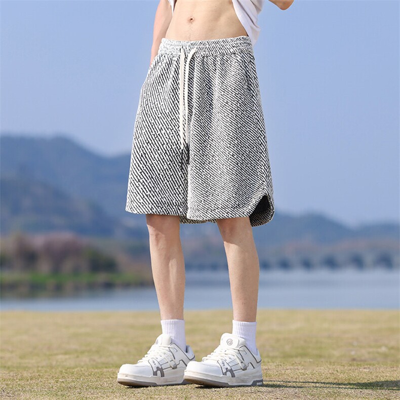 M-8XL夏季宽松大码潮工装短裤五分裤XZ109-K2307-TP35,男装牛仔裤,星座109