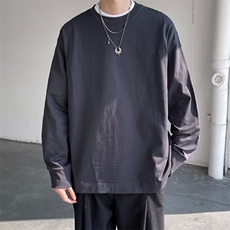 青少年短袖长袖t恤男士春秋季ins潮牌衣服宽松无帽卫衣T125/32，男装T恤，星座506