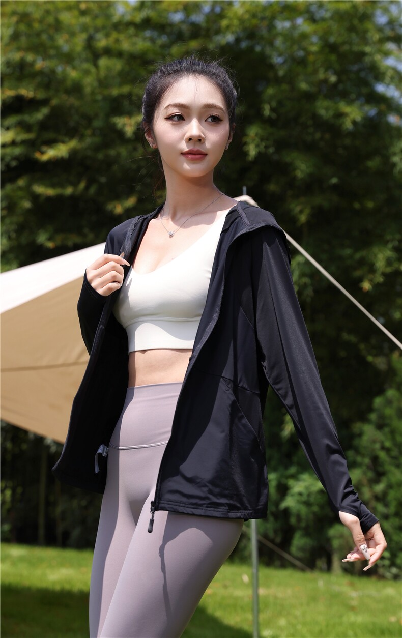 夏日黑胶帽檐防晒衣时尚百搭,女装衬衫,东正羊绒