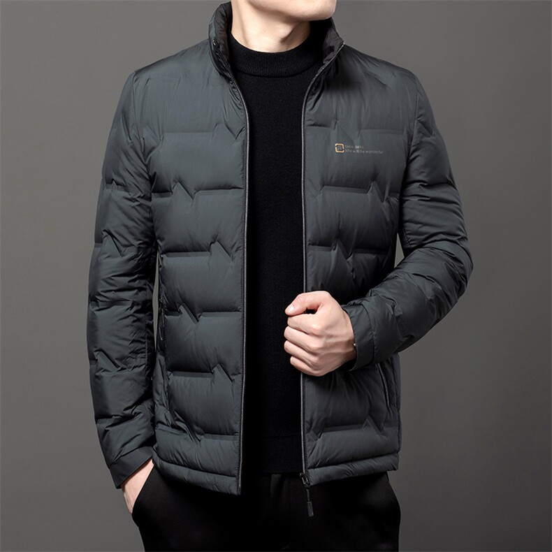 男轻薄羽绒服冬季新款立领休闲保暖短款加厚羽绒衣潮服外套男装,男装羽绒服,钱塘6003（原4033）