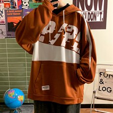 280斤可穿连帽卫衣男2023秋季新款港风加大码宽松休闲胖子上衣潮,男装卫衣,钱塘717(原712)