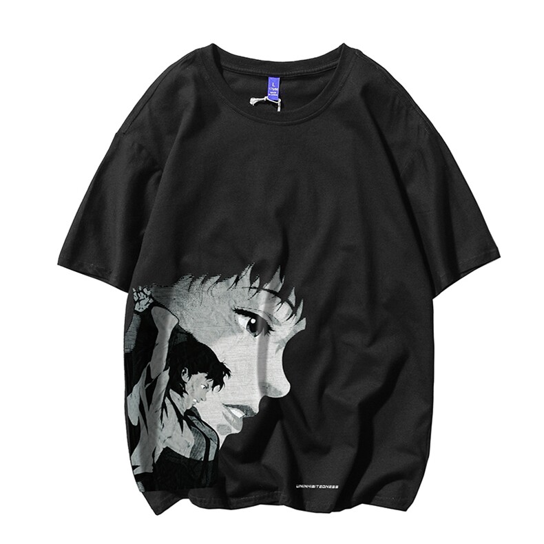 T恤潮流圆领男港风印花2024新款白底平铺时尚DS-B299-ZY1206P25图片