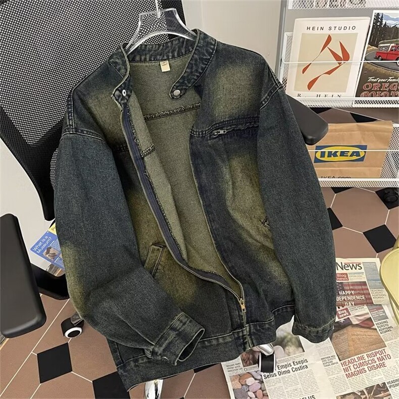 秋季新款美式复古夹克水洗外套QB01P80,男装夹克,星座1116-2
