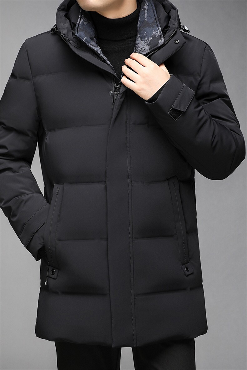 冬季厚款中长款连帽羽绒服中年男士休闲宽松保暖外套GR69179-P335,男装羽绒服,电商B212（原钱塘6029）