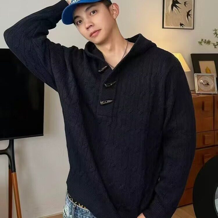 纯色2025秋装连帽打底衫长袖T恤女装大码宽松百搭休闲上衣带帽衫,男装T恤,星座1210-1