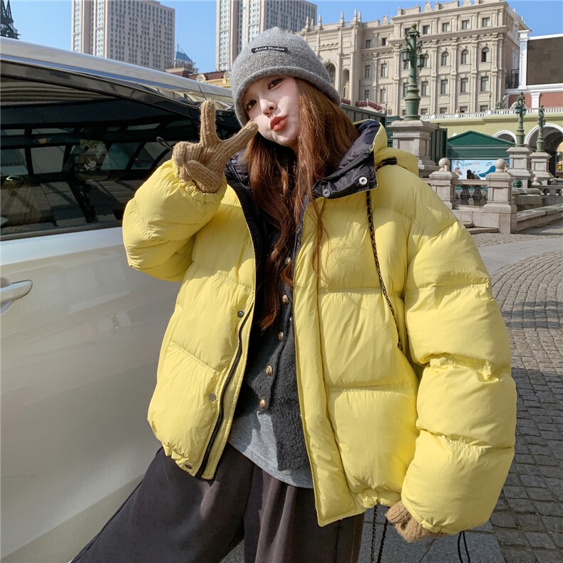 2025年冬季时尚潮流防风式腰绳设计白鸭绒,女装羽绒服,诺蝶