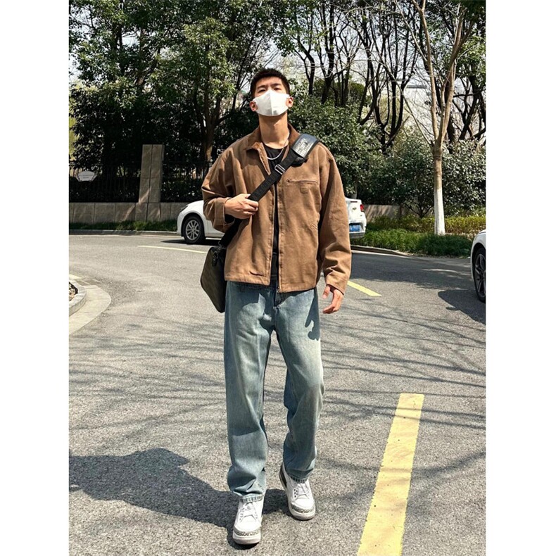 【有货】哈林顿外套男高级感春秋美式复古工装夹克JK7705CC-特P65,男装夹克,星座1007（原301D）