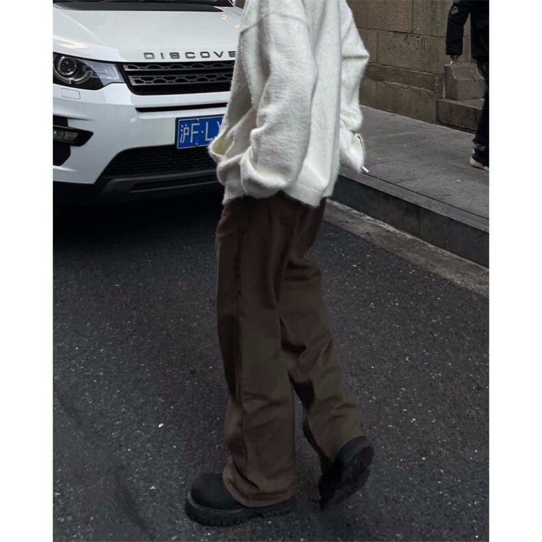 不拿货棕色咖色牛仔裤男微喇叭cleanfit裤子-KZA30-P55,男装牛仔裤,星座1007（原301D）