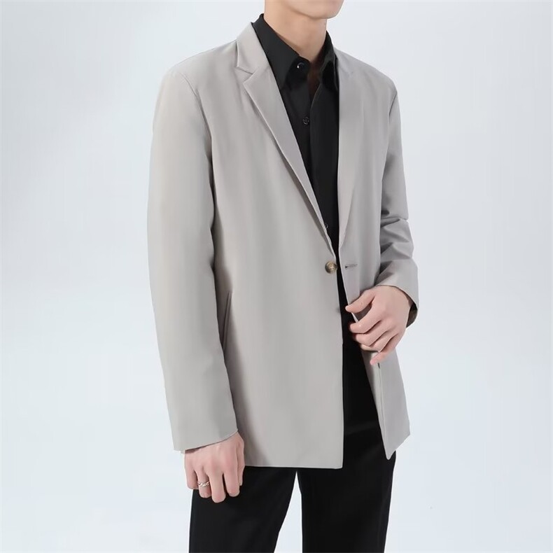 男韩版潮流宽松百搭青少年高级感休闲小西服DX16-P60图片