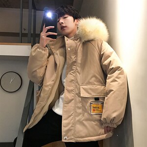 主推/加绒可拆卸大毛领棉衣男棉服外套连帽棉袄男 MY61-P75 控108图片