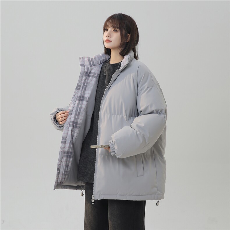 抖音得物美式潮流高品质格子三防加厚羽绒棉衣外套棉服MY5555-P68,男装棉衣,星座610B-1