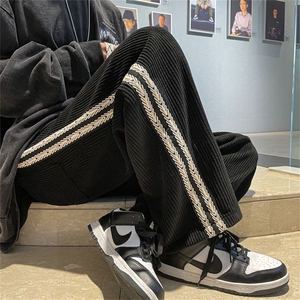 特P38 秋款织带秋款裤子长裤美式拖地裤直筒休闲裤宽松设计K2211图片