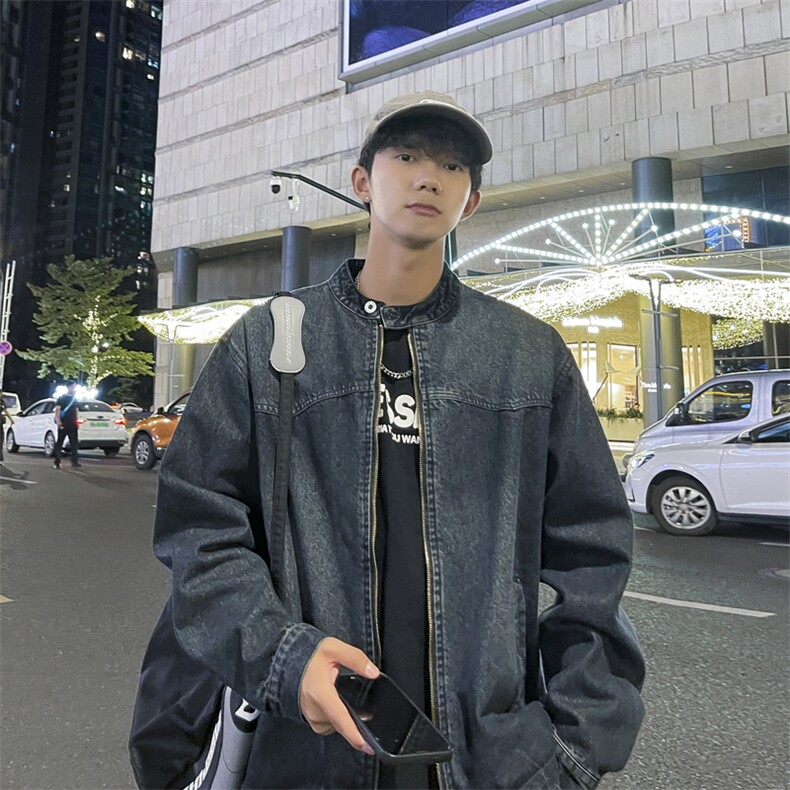 A1008P75秋冬新款青年男生休闲日系港风潮男外套夹克,男装夹克,星座512-6