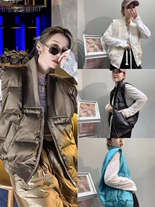 羽绒马甲,女装马甲,爱丽伽