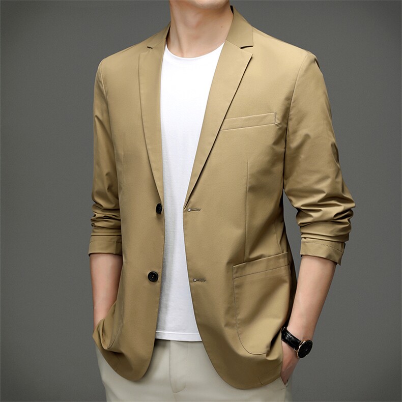 BW33611钱塘2020-2中年男士休闲单西简约百搭修身西服外套P165,男装西服,钱塘207-2