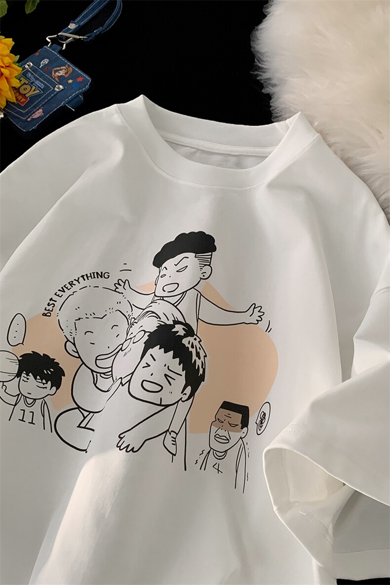 现货主推港风字母宽松纯棉短袖男T恤X416b-1-DT537-P28限39,男装T恤,星座416B-1