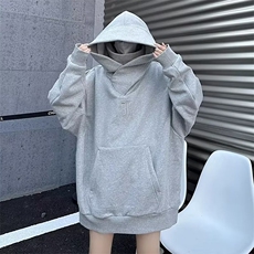 社恐i人忍者堆堆领卫衣男连帽冬美式加厚重磅WLT011-P38加绒45，男装卫衣，星座1008