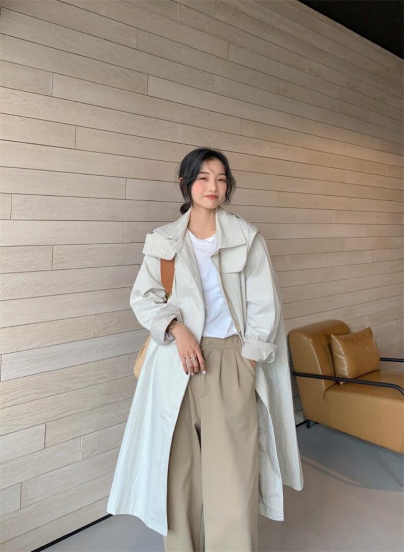 风衣，女装风衣，荷琦美好