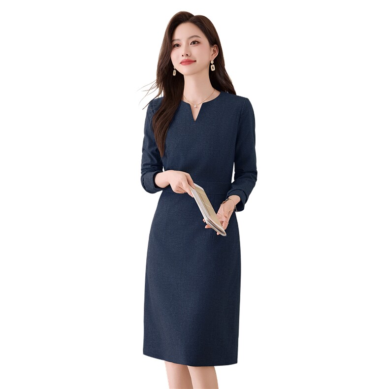 春季职业气质显瘦连衣裙长袖女款2026新款时髦潮流高级感裙子,女装套装/套裙,姿衣坊