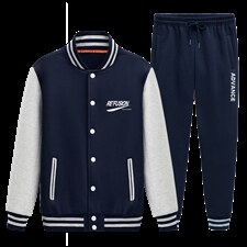 2025秋季运动套装情侣学生运动两件套班服XZ102A-4-8603-P95，男装休闲套装，星座211-2