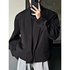 TN0685-P58网图高级感休闲青年西服男春秋宽松一粒单排扣西装外套，男装西服，电商C233