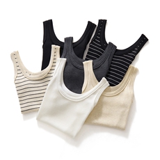 2026年秋季常规通勤单件套头包边背心，女装背心吊带，东远绒业