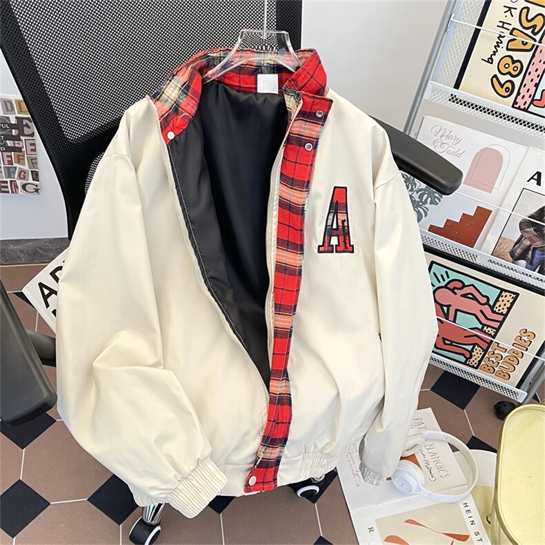 美式街头翻领夹克男cleanfit高街宽松飞行服外套JK19-P70,男装夹克,星座308B-2