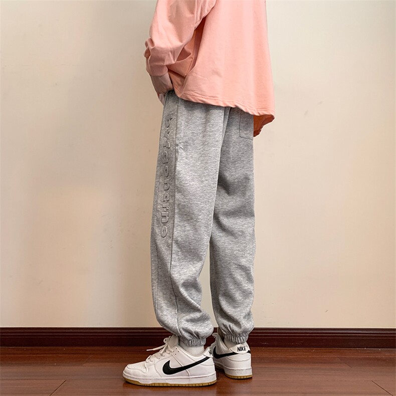 港风抖音大码休闲裤卫裤钢印束脚裤长裤A014-DY2126-P60,男装休闲裤,电商A014