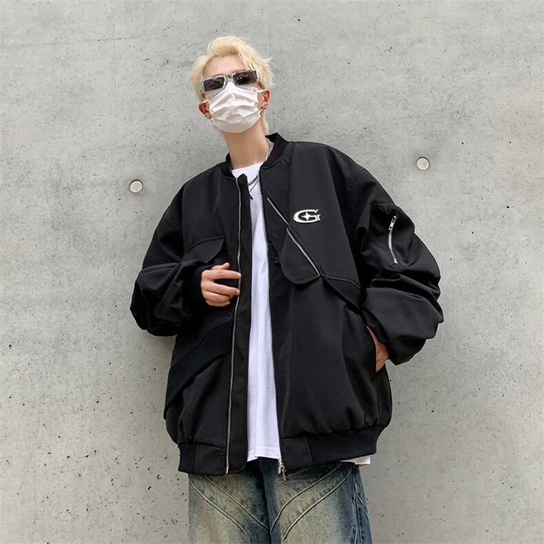 复古美式棒球服夹克外套JK07008-P60,男装夹克,星座308B-2