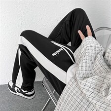 2022春装新款克莱因蓝男女情侣休闲卫裤直筒裤B221-LK22004-P50，男装休闲裤，电商B221