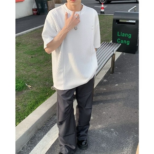 2024春夏季新款男休闲圆领短袖T恤 W5005 P38图片