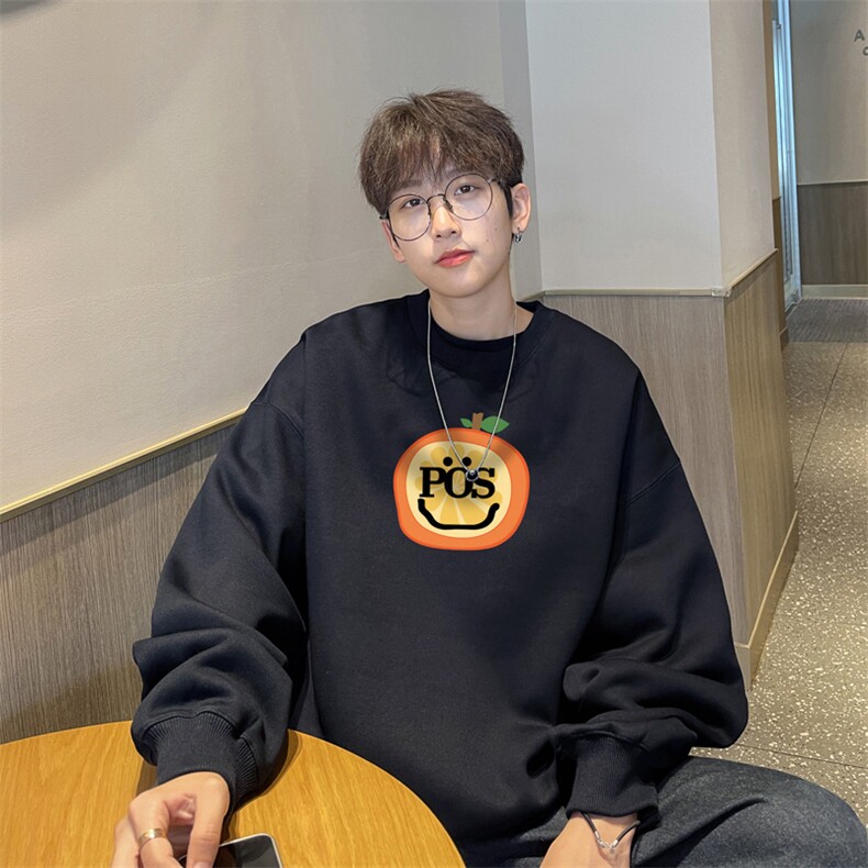 ！圆领卫衣男装港风长袖t恤男外套男WY509-特P23,男装卫衣,电商B371