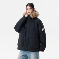 派克棉服男女同款貉子毛加厚外套，男装棉衣，星座1206（原A206）