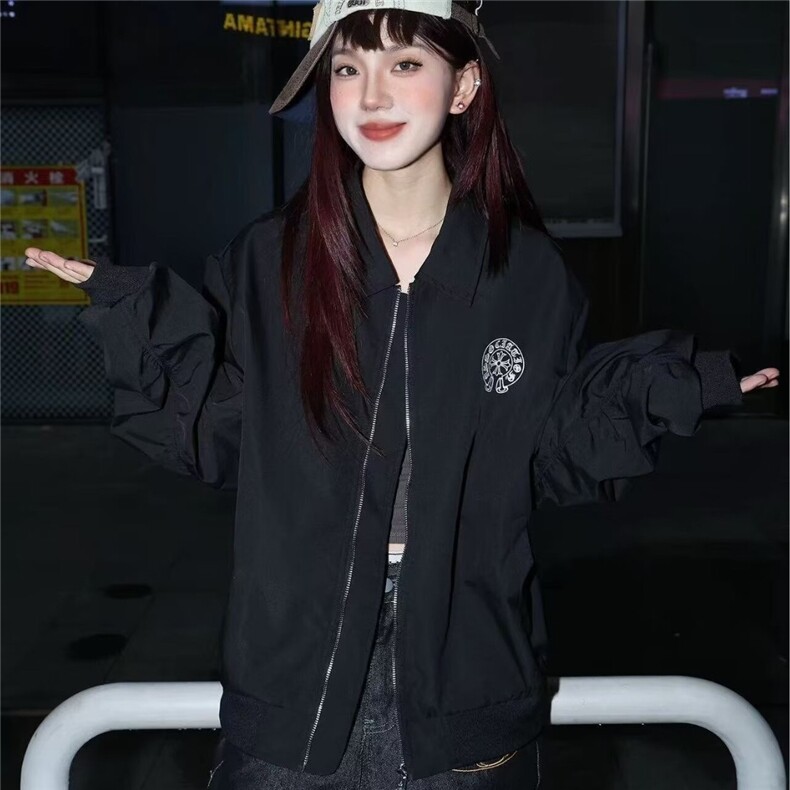 春秋新款宽松加厚百搭学生字母休闲夹克JKFA21,男装夹克,星座516A
