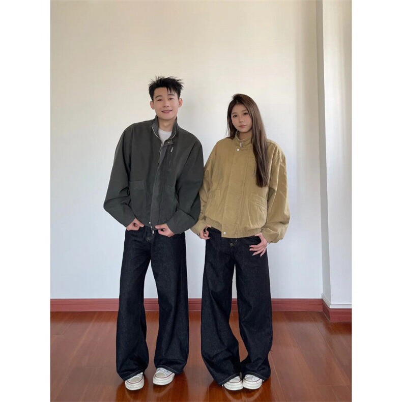 【有货】6159CC-特P95巴恩风立领短款夹克男复古做旧工装外套,男装夹克,星座1007（原301D）