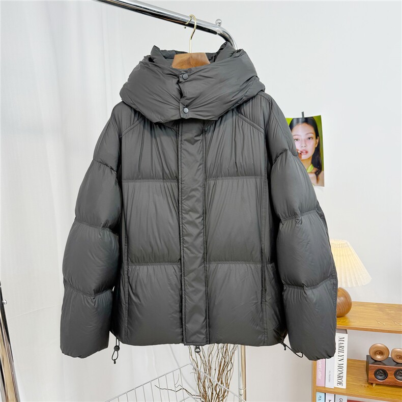 连帽加厚纯色男士面包服情侣羽绒服外套D213-6206-P450,男装羽绒服,电商D213