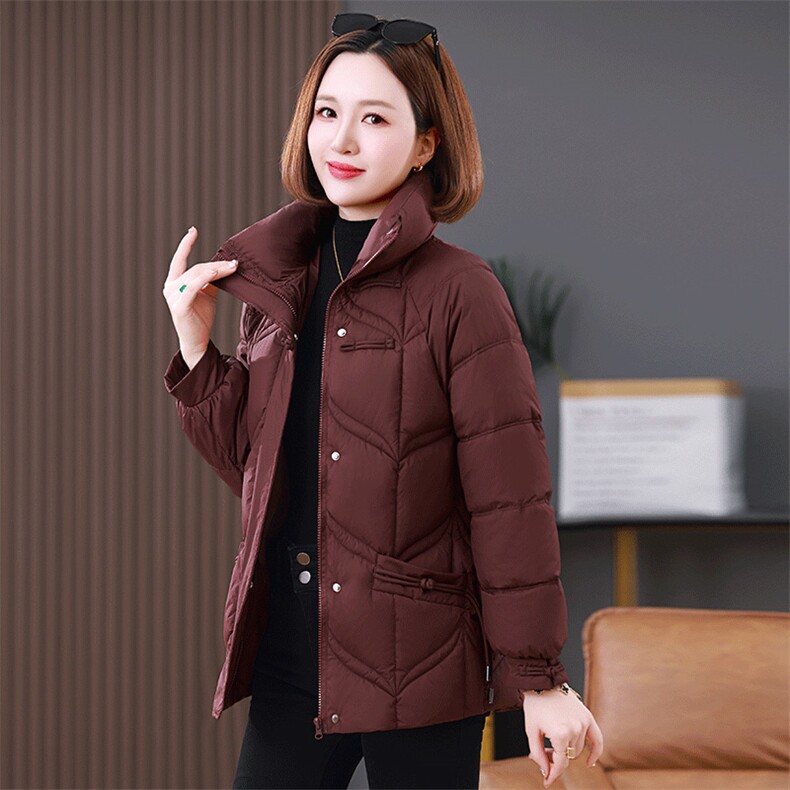 2024年冬季立领棉衣外套宽松休闲保暖棉服，女装棉衣/棉服，雪樱依海