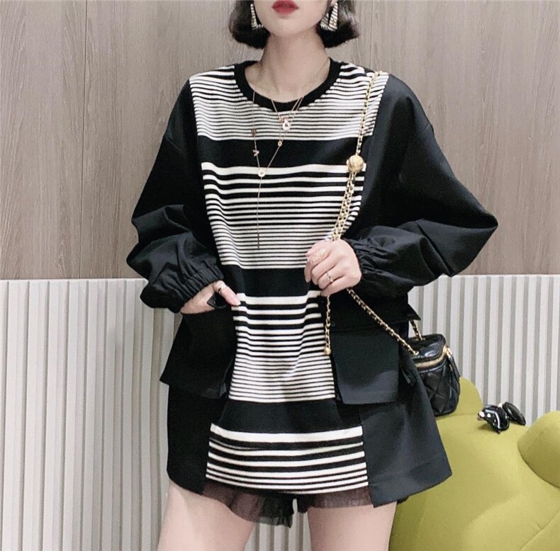 拼色卫衣ＭＬ，女装卫衣/绒衫，可纳奇