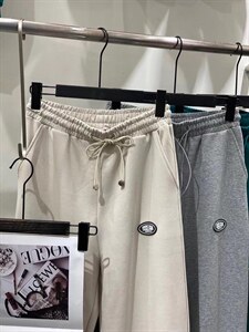 春装新款抽绳休闲卫裤图片